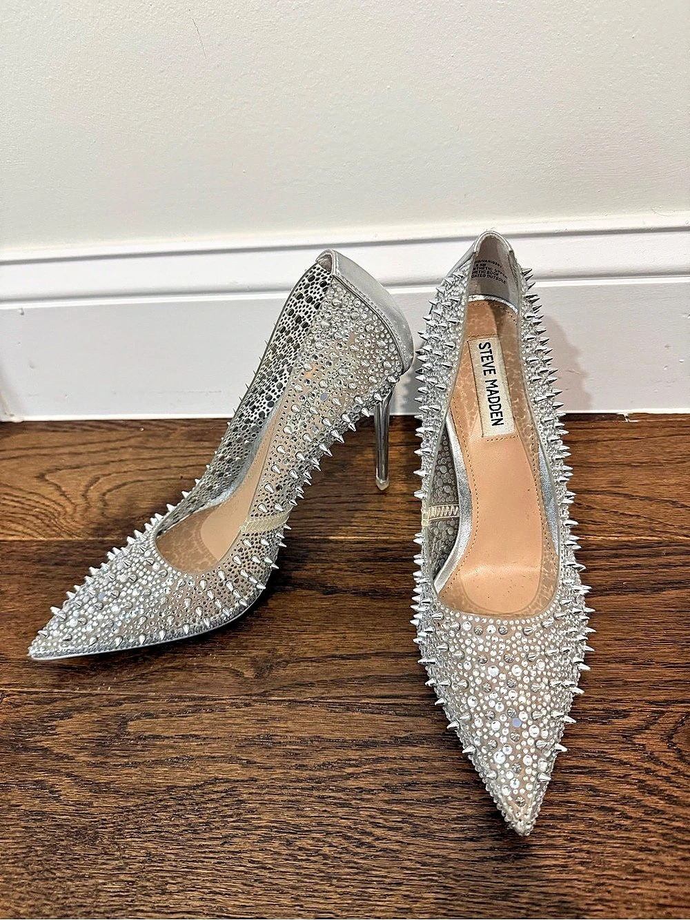 STEVE MADDEN Vala Spike Studded Heels